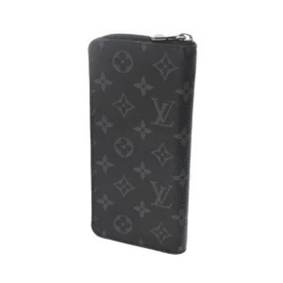 Louis Vuitton Handbags - Louis Vuitton Black Black Canvas Eclipse Vertical Wallet Long Zippy Monogram